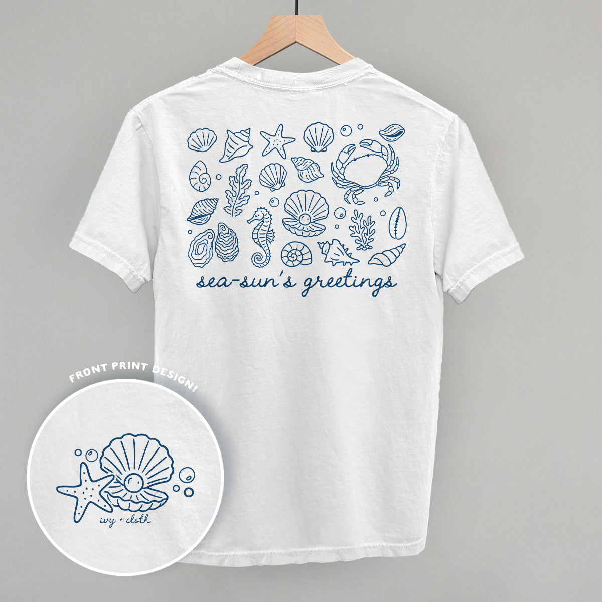 Sea-Sun's Greetings (Back Print) Ivy + Cloth