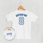Birthday Boy Varsity #8 (Kids Back Print) Ivy + Cloth