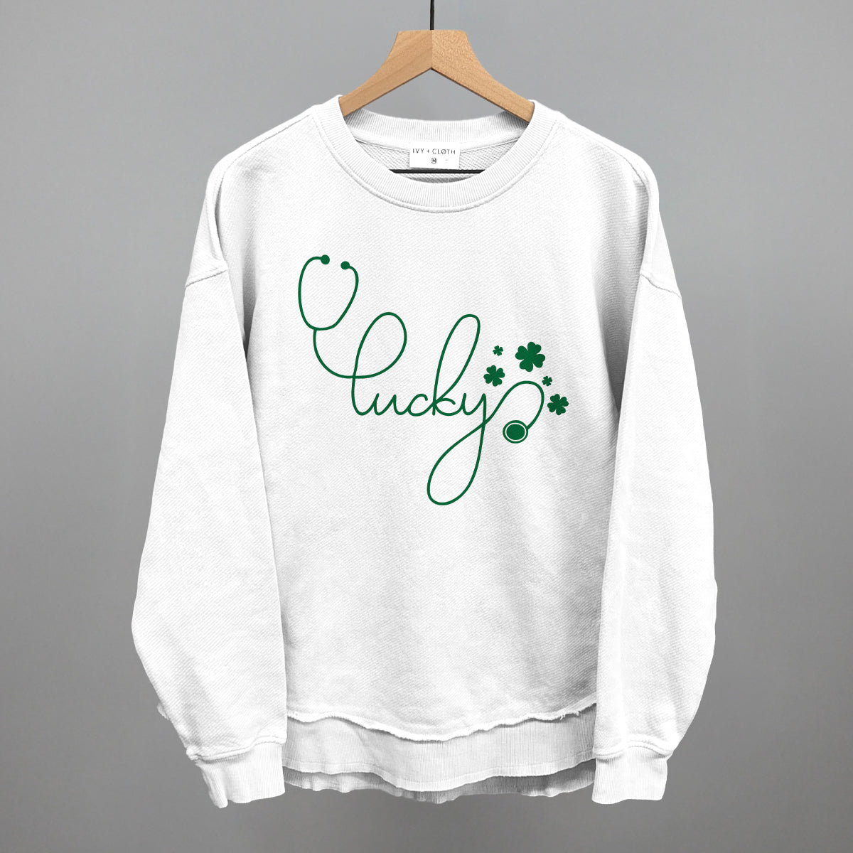 Lucky Script (Stethoscope) Ivy + Cloth