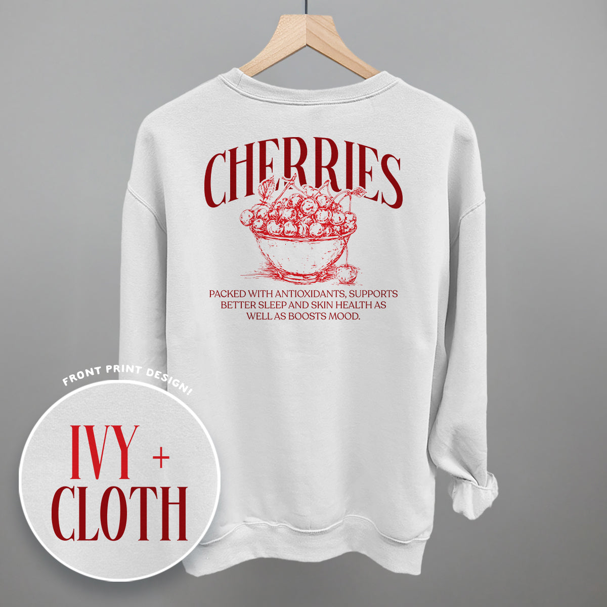 Cherry Wellness (Back Print) Ivy + Cloth