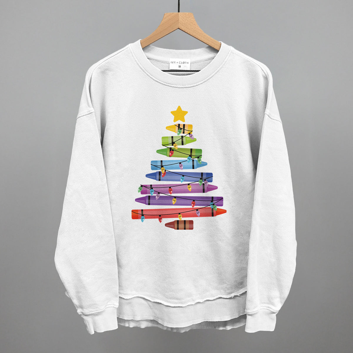 Crayon Christmas Tree Ivy + Cloth