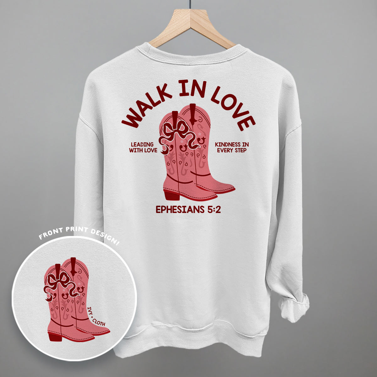 Walk In Love Ephesians 5:2 (Back Print) Ivy + Cloth