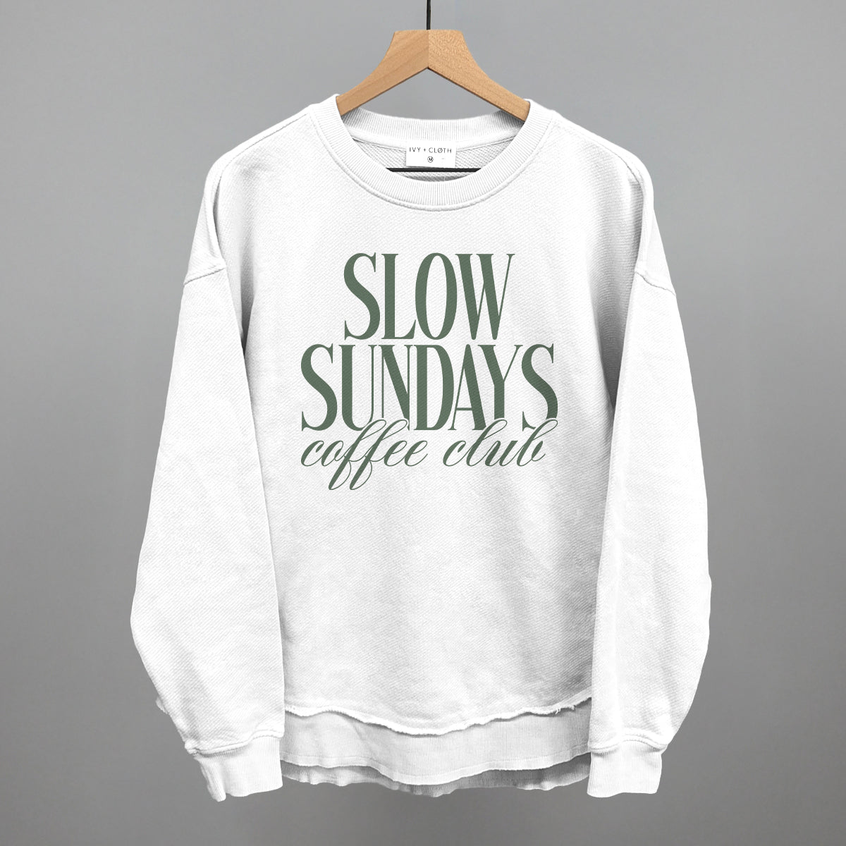 Slow Sundays Coffee Club (Green) Ivy + Cloth
