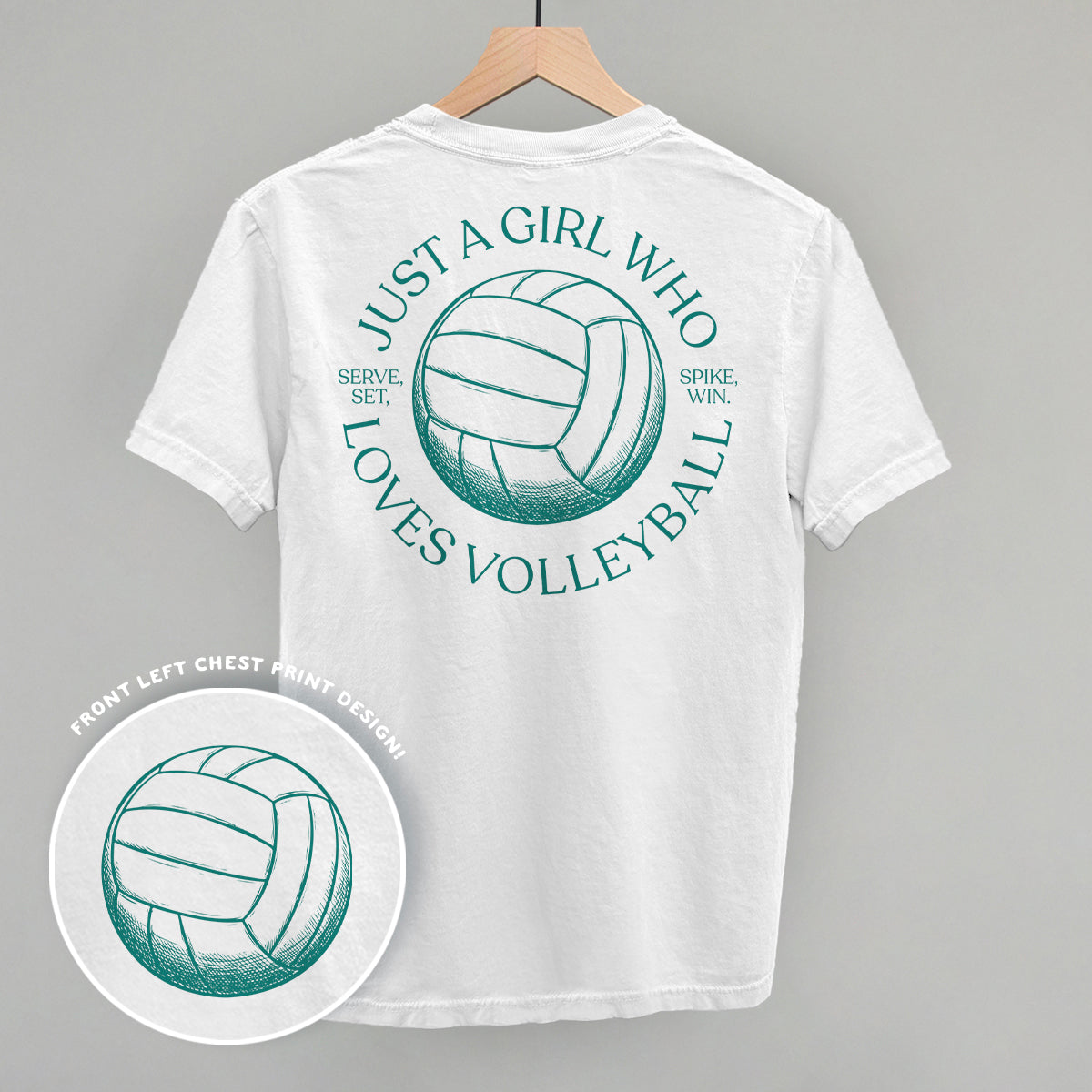 Just A Girl Who Loves Volleyball (Back Print) Ivy + Cloth
