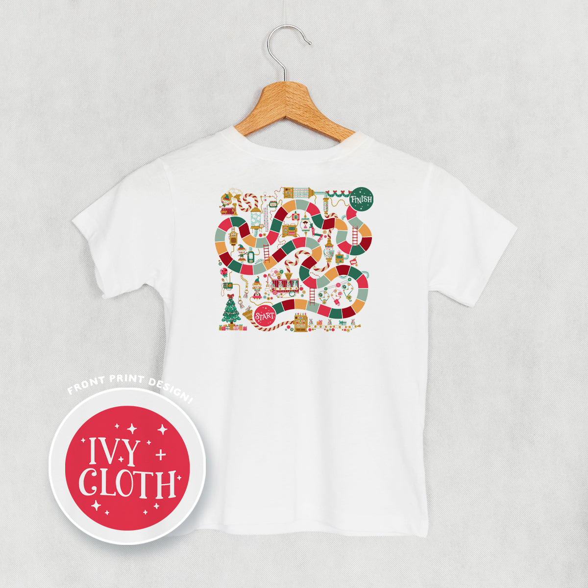 Holiday Board Game Doodle (Kids Back Print) Ivy + Cloth