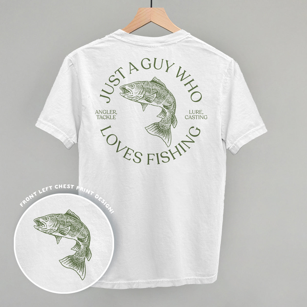 Just A Guy Who Loves Fishing (Back Print) Ivy + Cloth