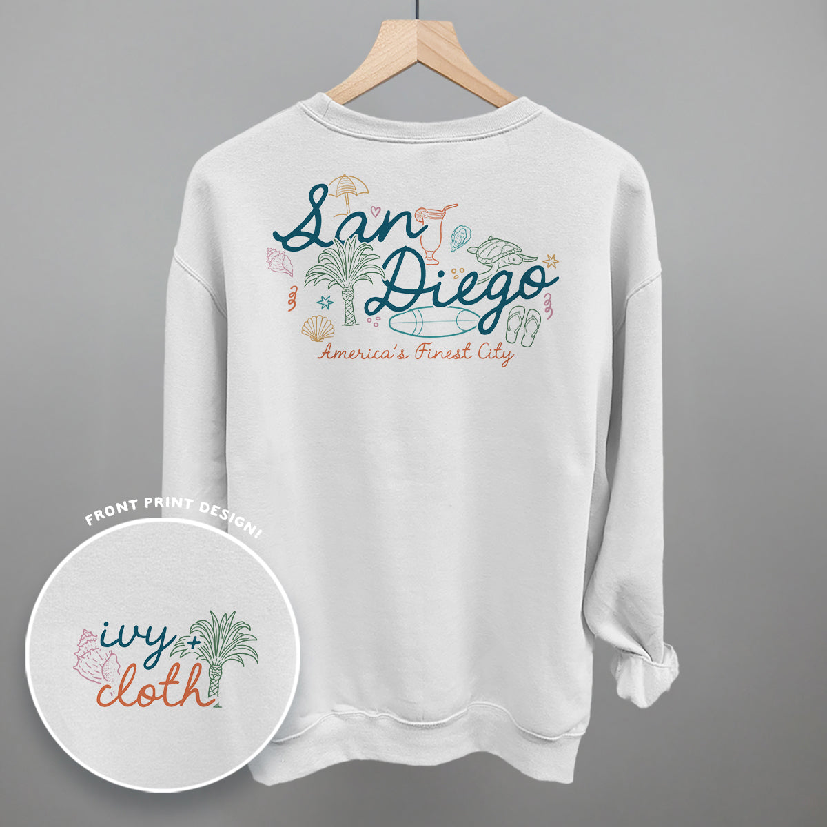San Diego Doodles (Back Print) Ivy + Cloth