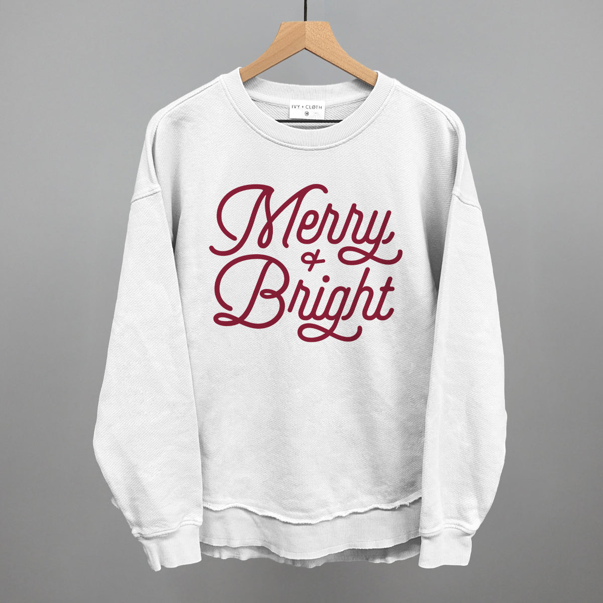 Merry And Bright (Monoline Script) Ivy + Cloth