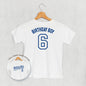 Birthday Boy Varsity #6 (Kids Back Print) Ivy + Cloth
