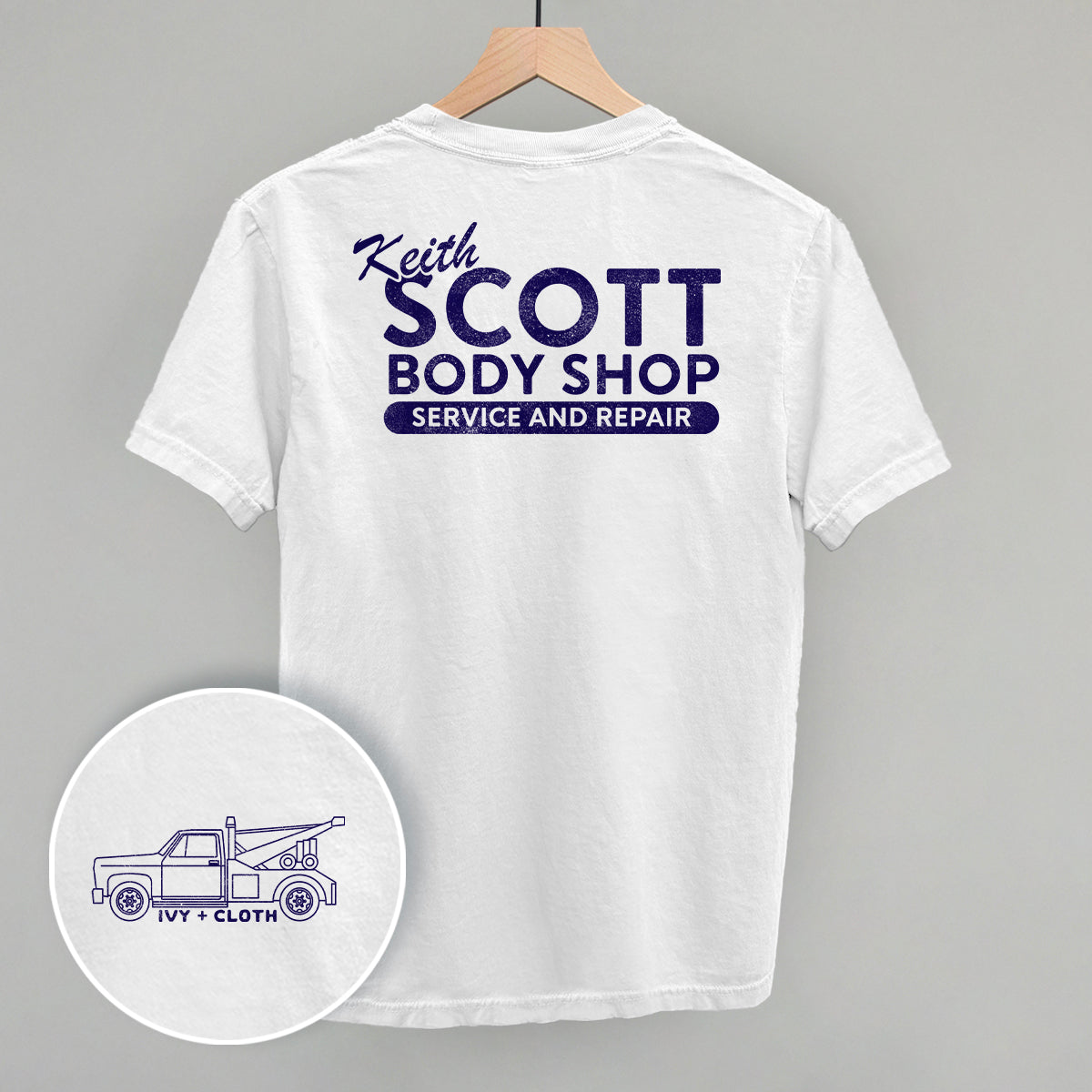 Keith Scott Body Shop (Back Print) Ivy + Cloth