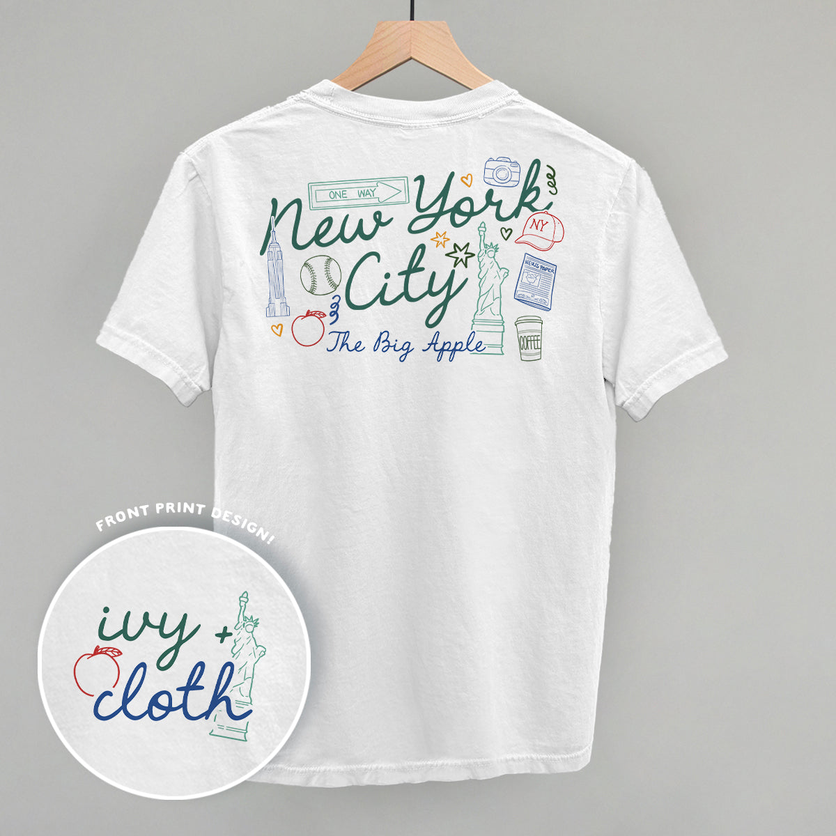 New York City Doodles (Back Print) Ivy + Cloth