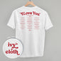 I Love You Book Quotes Back Print Ivy + Cloth