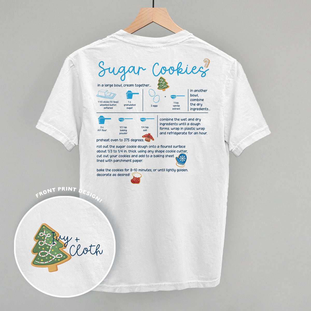 Sugar Cookie Recipe (Back Print) Ivy + Cloth