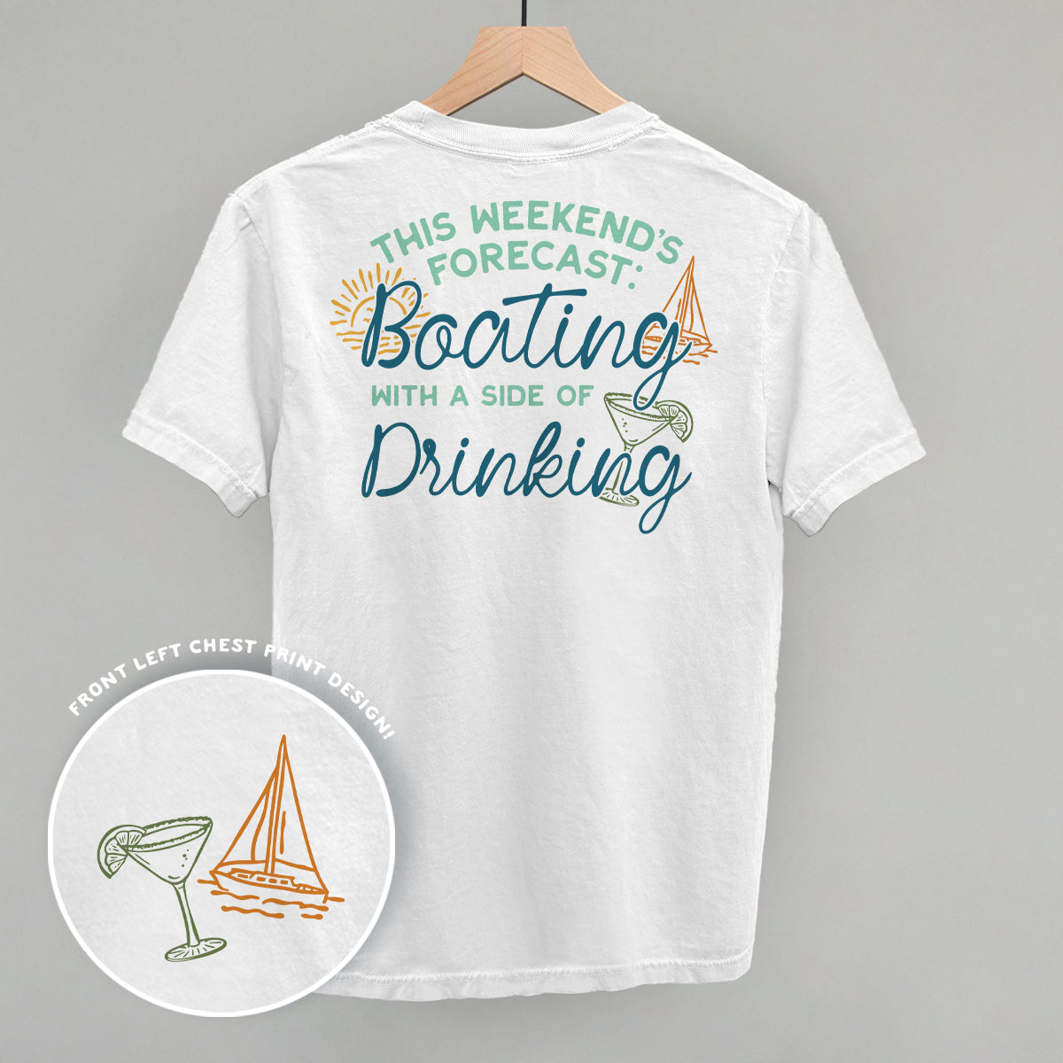 Weekend Forecast- Boating and Drinking (Back Print) Ivy + Cloth