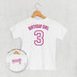 Birthday Girl Varsity #3 (Kids Back Print) Ivy + Cloth
