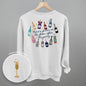 Glitter Champagne Bottles Doodle (Back Print) Ivy + Cloth