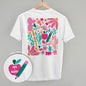 Abstract Floral Teacher Doodle (Back Print) Ivy + Cloth