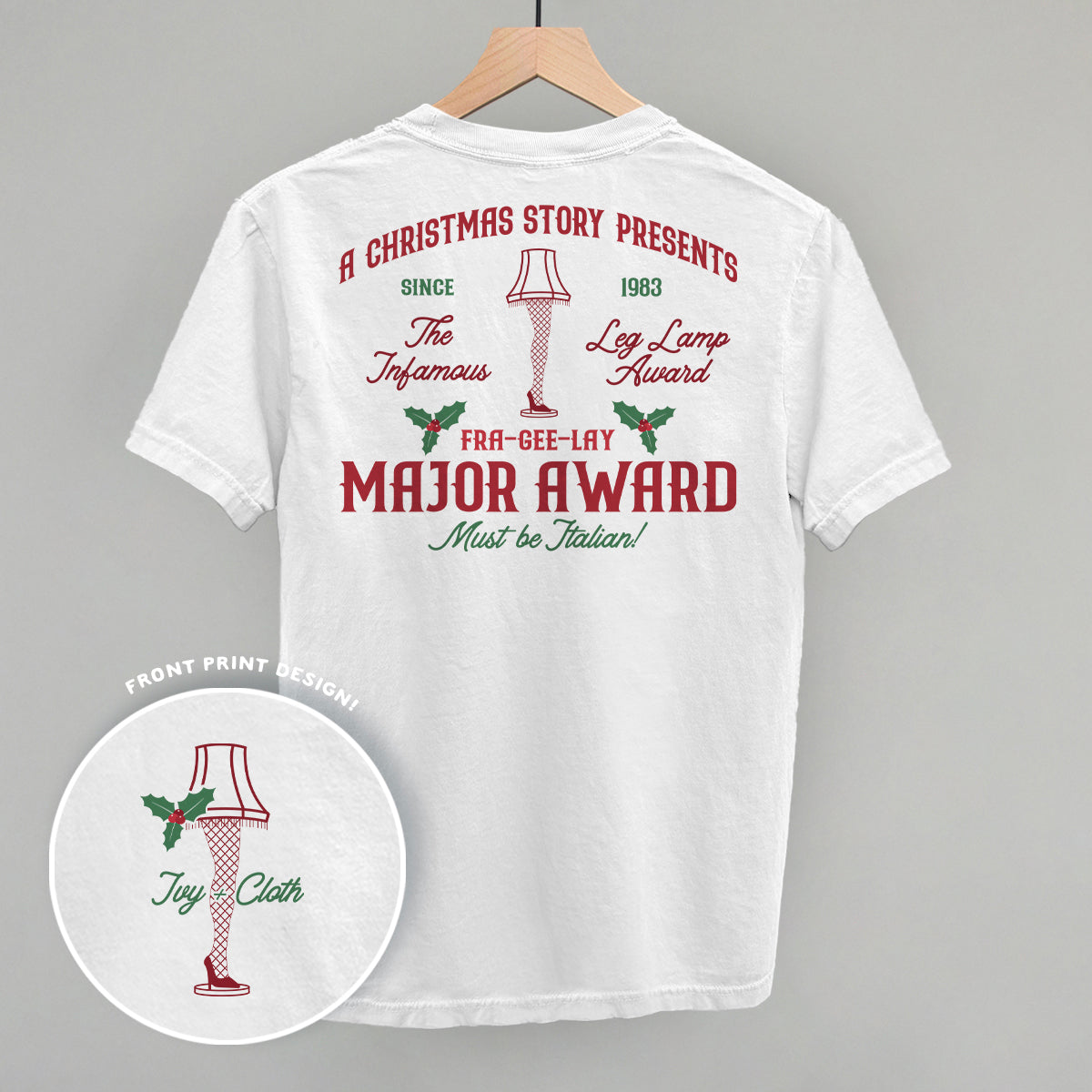 Major Award Leg Lamp (Back Print) Ivy + Cloth