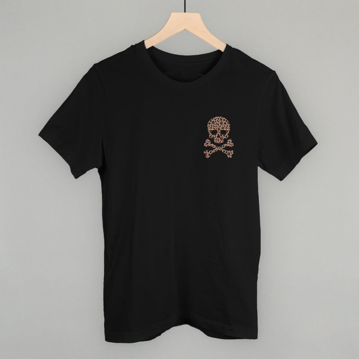 Leopard Print Skull (Left Chest) Ivy + Cloth