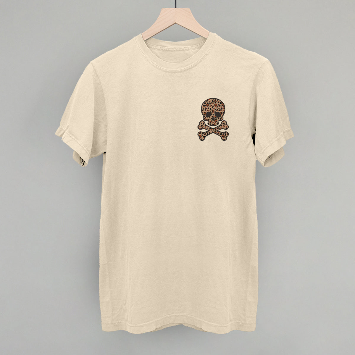 Leopard Print Skull (Left Chest) Ivy + Cloth