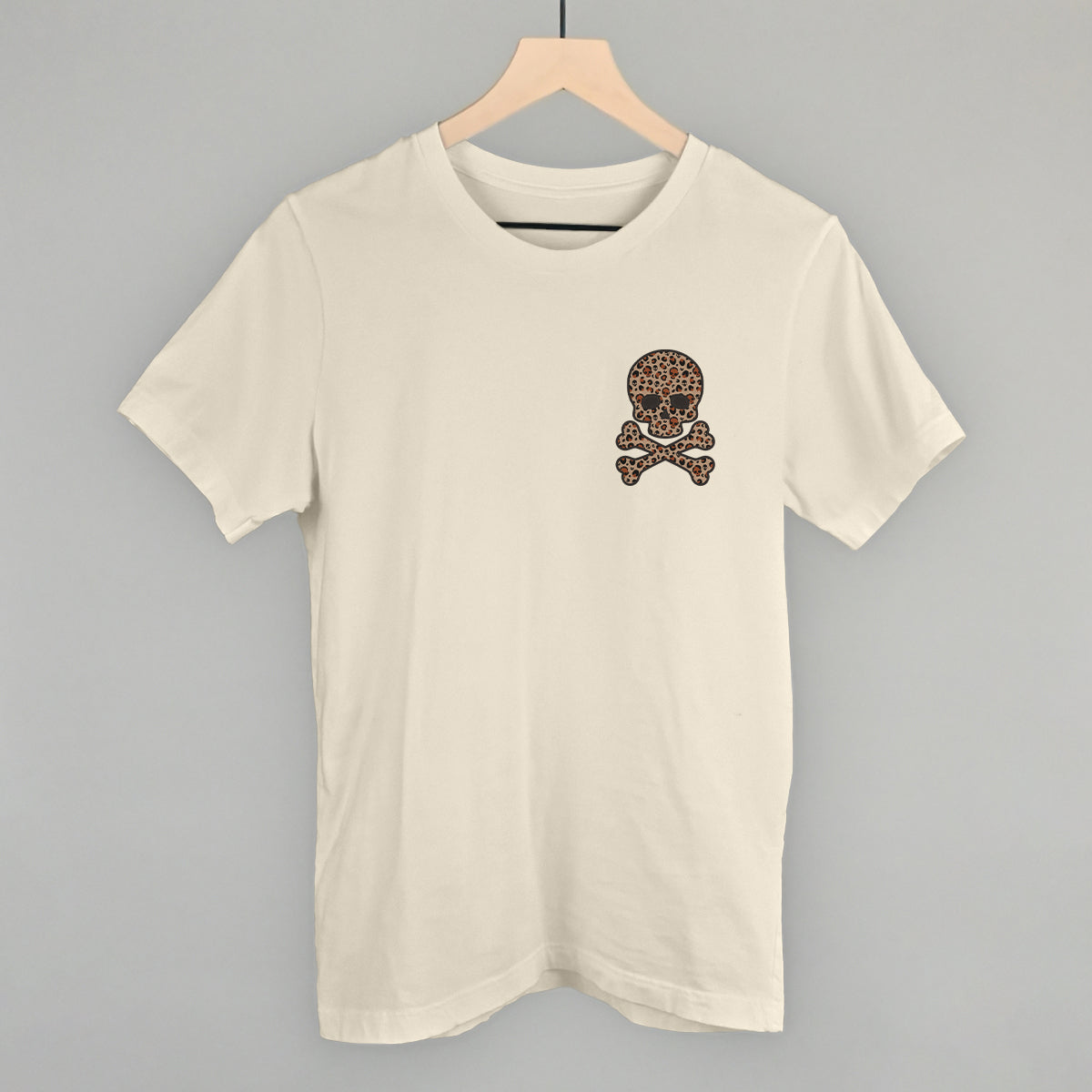 Leopard Print Skull (Left Chest) Ivy + Cloth