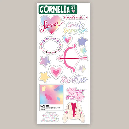 Lover Sticker Sheet (Decal) Ivy + Cloth