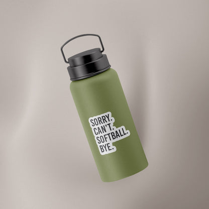 Sorry Can't Softball Bye Decal Ivy + Cloth