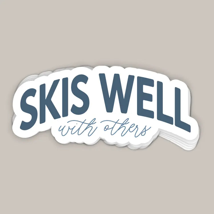 Skis Well With Others (Decal) Ivy + Cloth