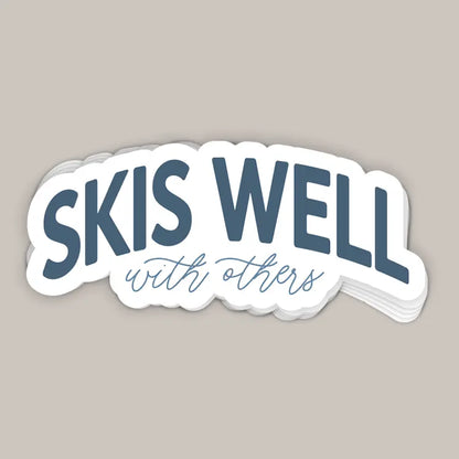 Skis Well With Others (Decal) Ivy + Cloth
