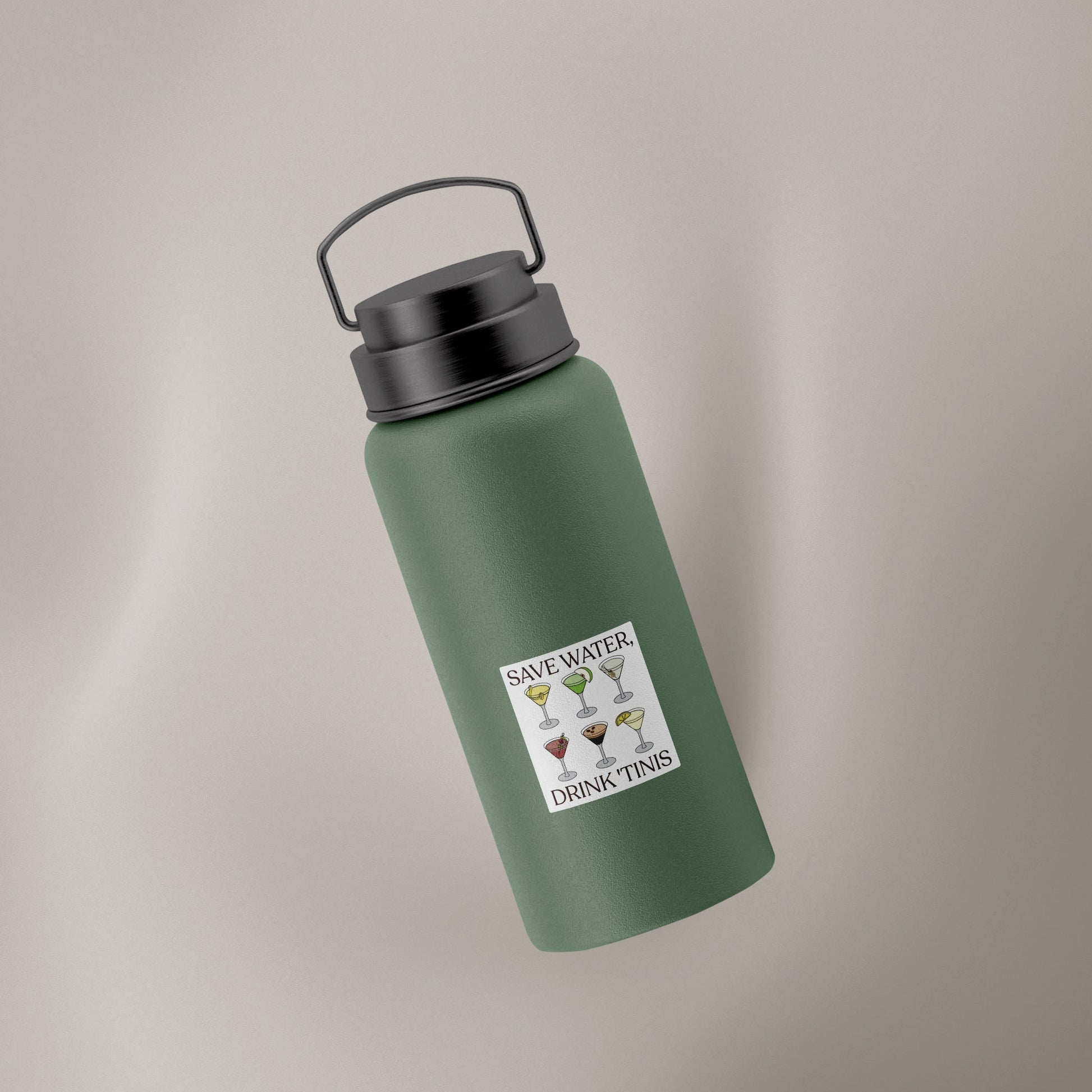 Save Water, Drink 'Tinis (Decal) Ivy + Cloth