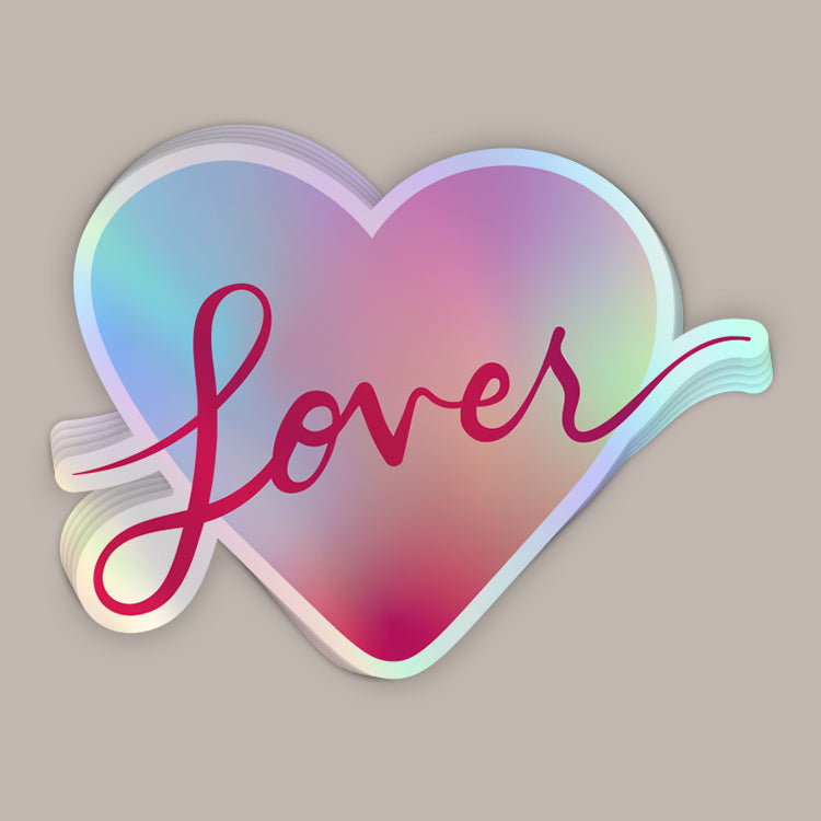 Lover Heart Holographic (Decal) Ivy + Cloth