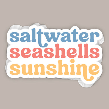 Saltwater, Seashells, Sunshine (Decal) Ivy + Cloth