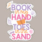 Book In My Hand, Toes In The Sand (Decal) Ivy + Cloth