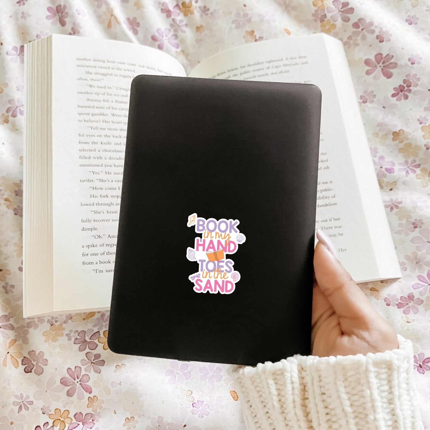 Book In My Hand, Toes In The Sand (Decal) Ivy + Cloth