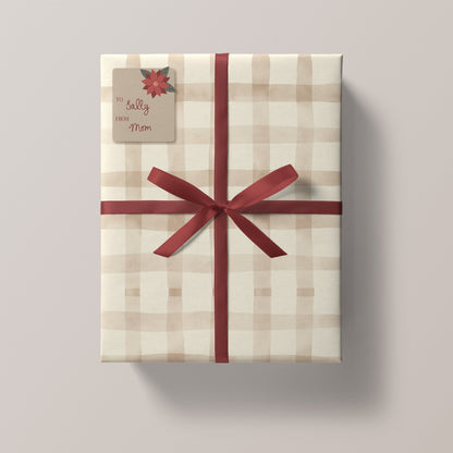 Neutral Christmas Holiday Tags (Sticker Sheet) Ivy + Cloth