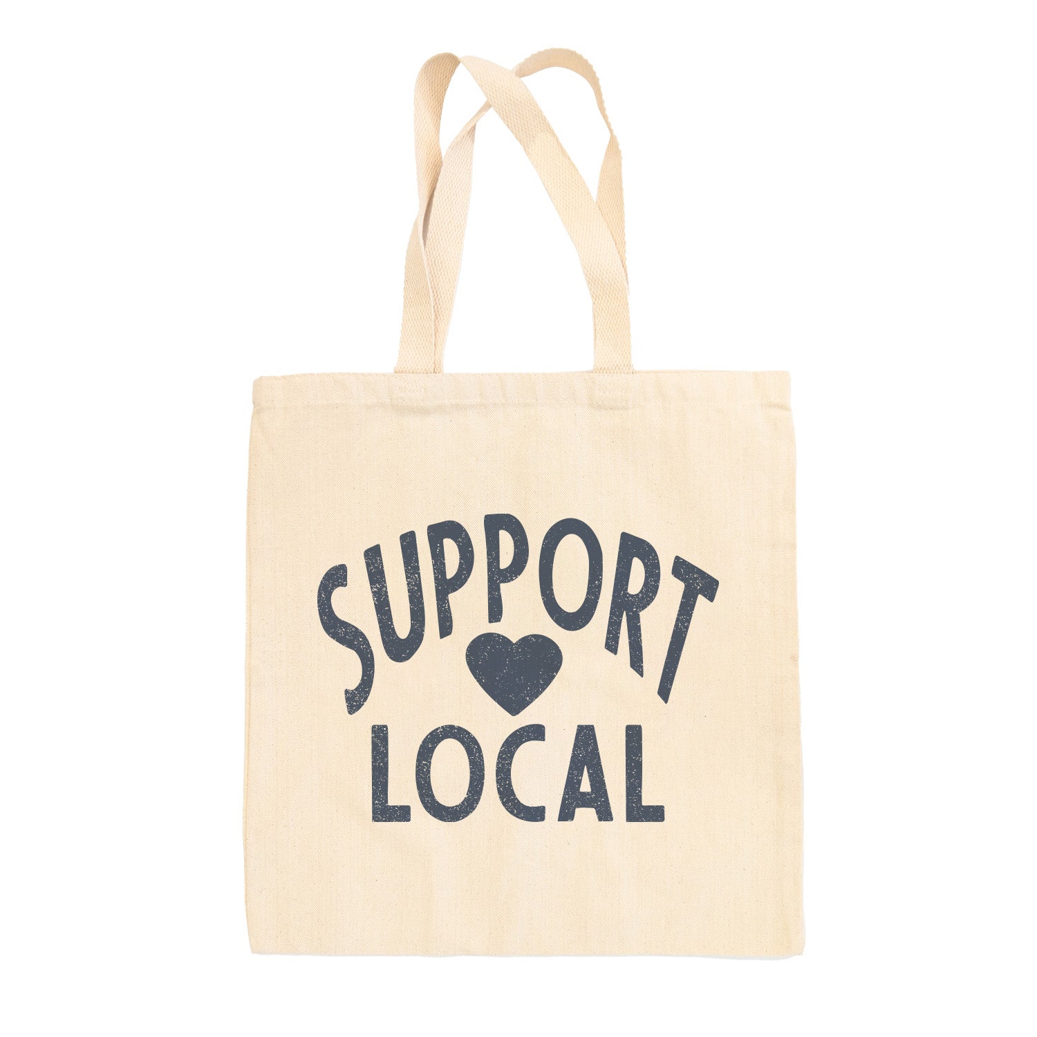 Support Local Heart Tote Bag Ivy + Cloth