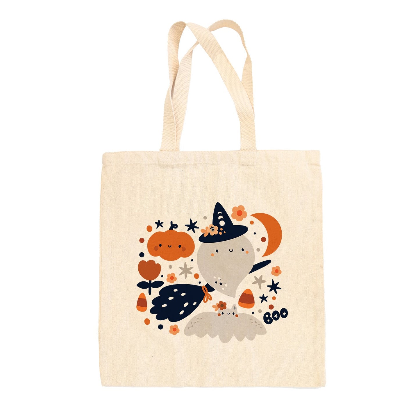 Ghost Doodle Collage Tote Bag Ivy + Cloth