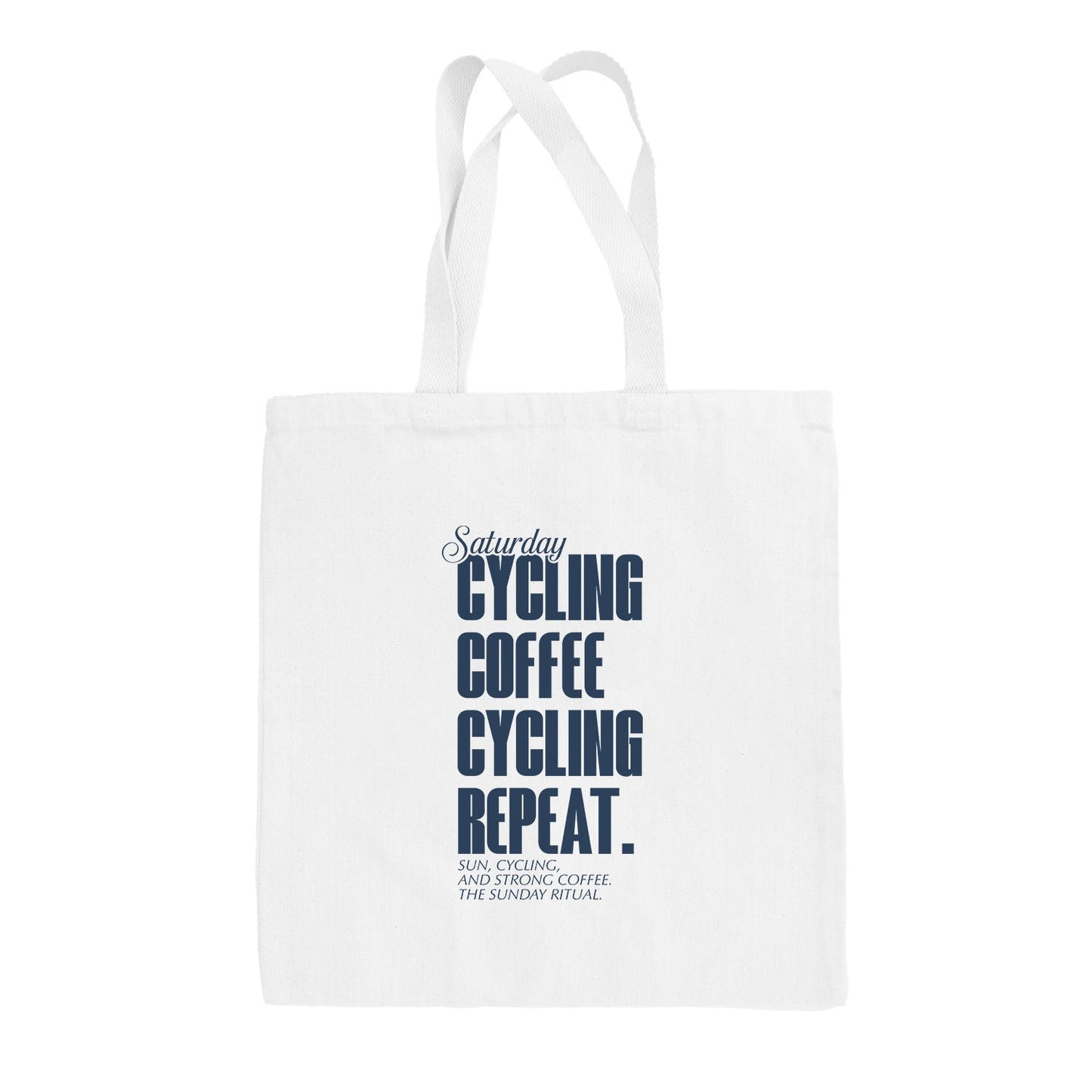 Saturday Cycling and Coffee Tote Bag Ivy + Cloth
