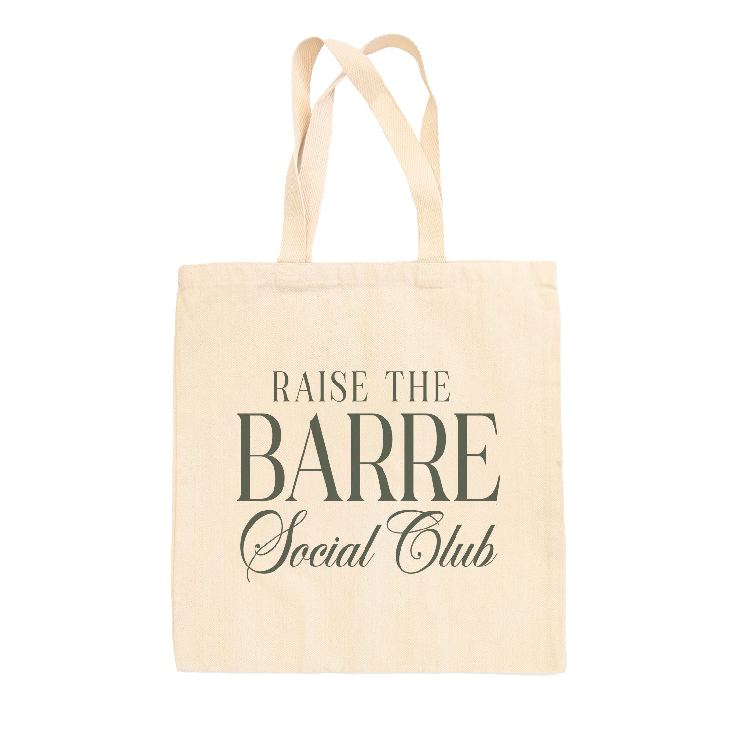 Raise The Barre Social Club Tote Bag Ivy + Cloth