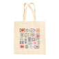 Summer Postage Stamp Doodles Tote Bag Ivy + Cloth