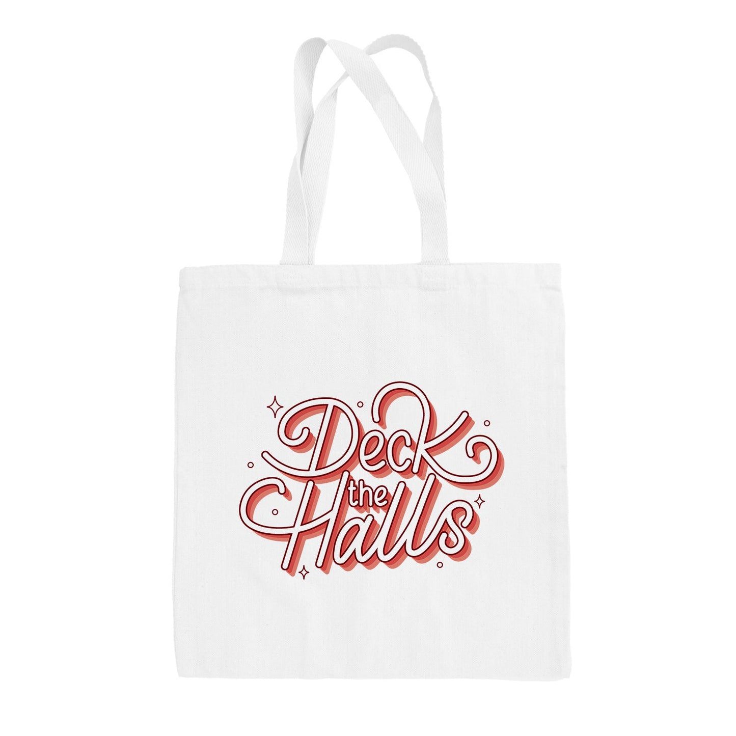 Deck The Hall Sparkle Script Tote Bag Ivy + Cloth