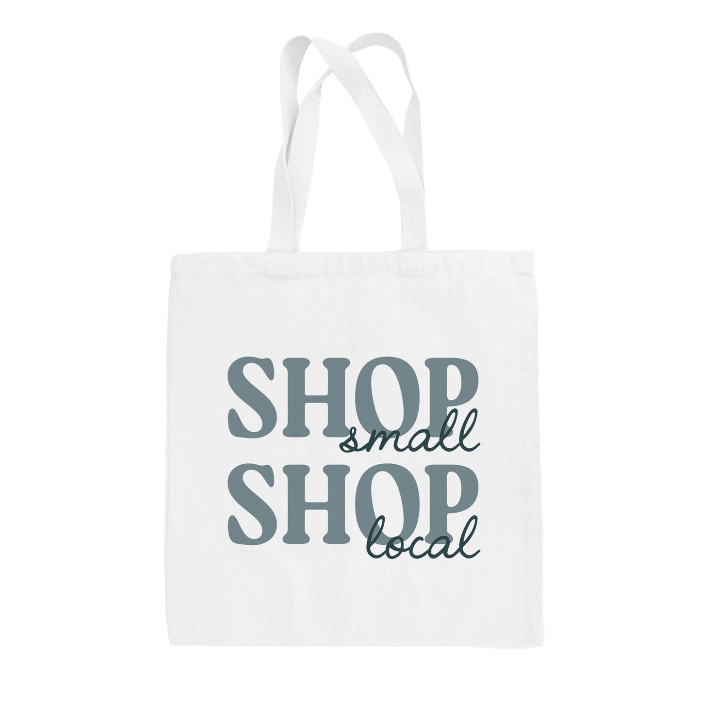 Shop Small Shop Local Blue Tote Bag Ivy + Cloth