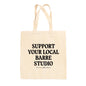 Support Your Local Barre Studio Tote Bag Ivy + Cloth