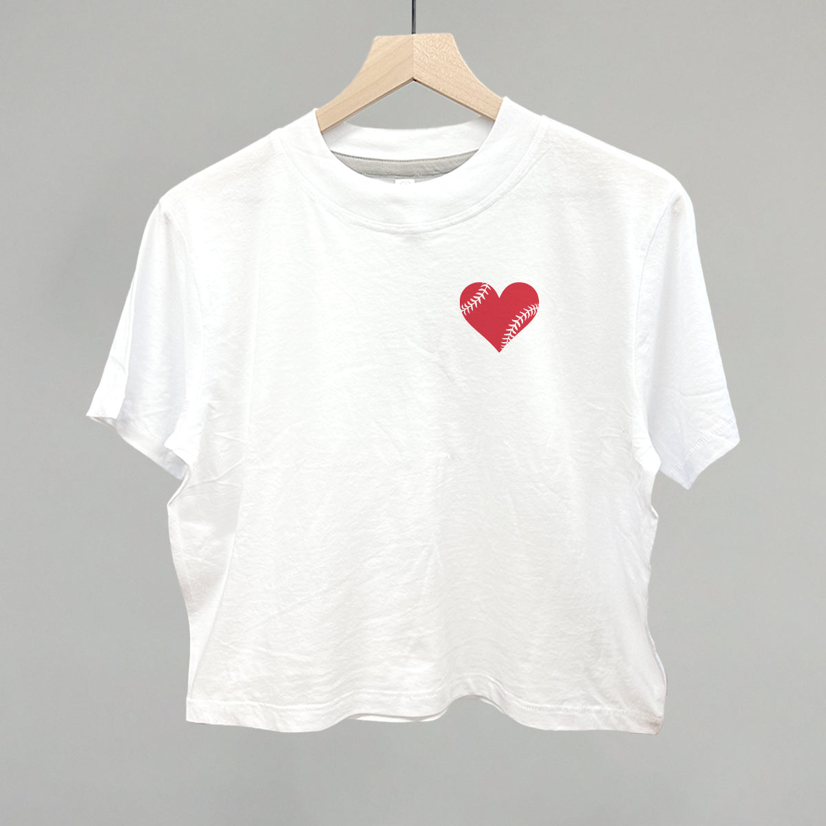 Baseball Heart (Left Chest) Ivy + Cloth
