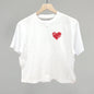 Baseball Heart (Left Chest) Ivy + Cloth