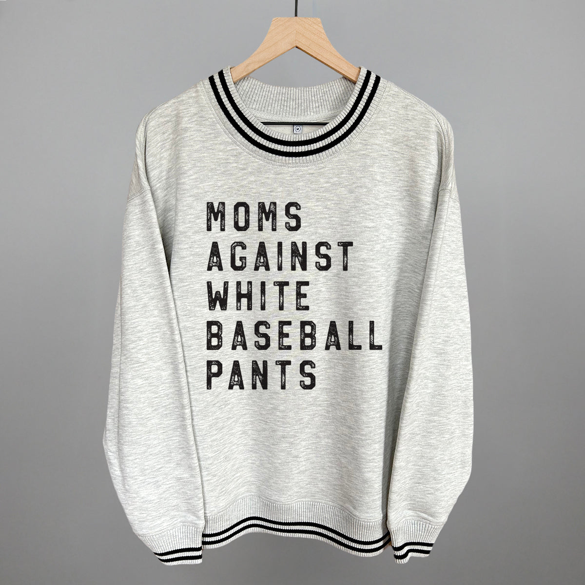 Moms Against White Baseball Pants Ivy + Cloth