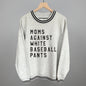 Moms Against White Baseball Pants Ivy + Cloth