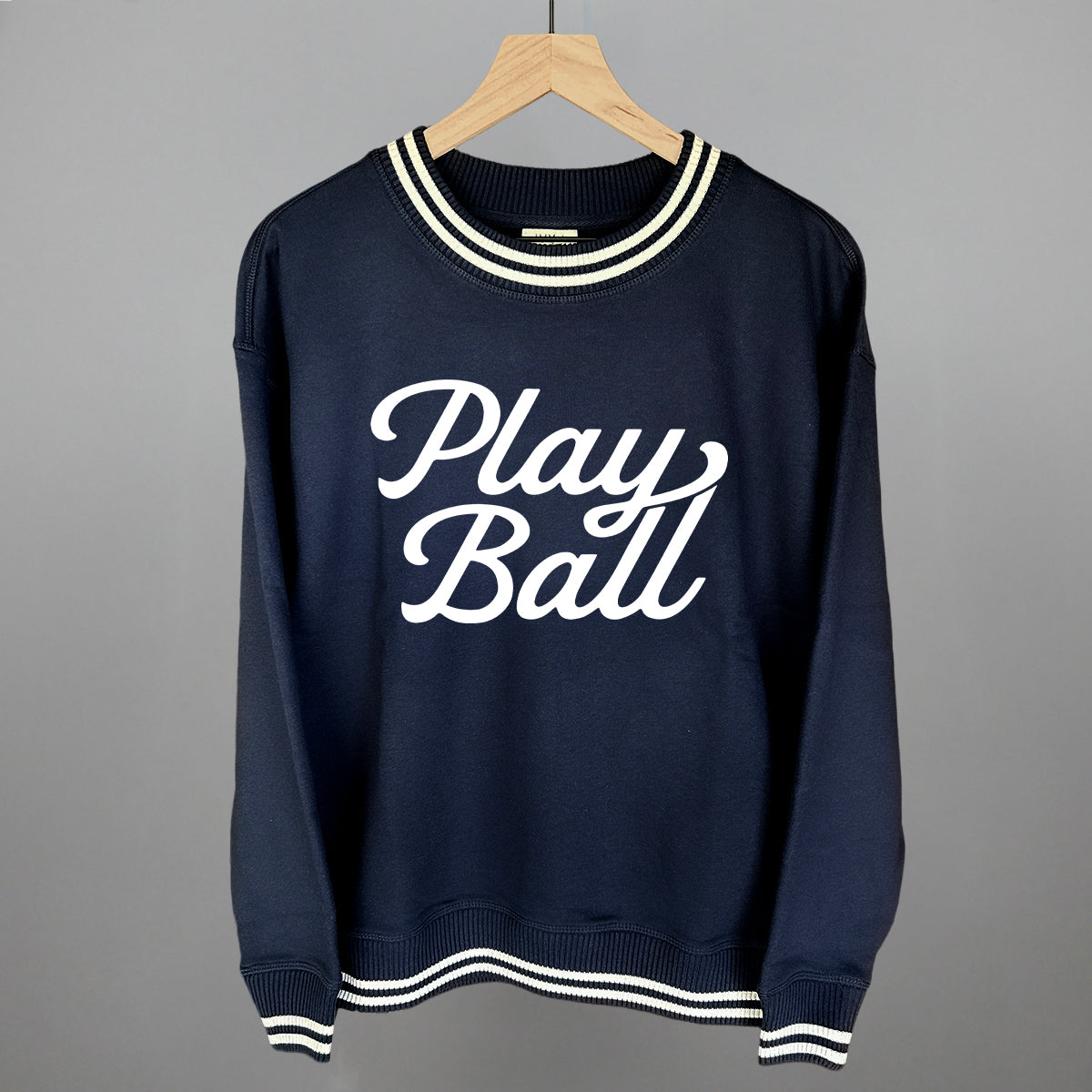 Play Ball (Vintage Script White) Ivy + Cloth