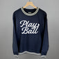 Play Ball (Vintage Script White) Ivy + Cloth
