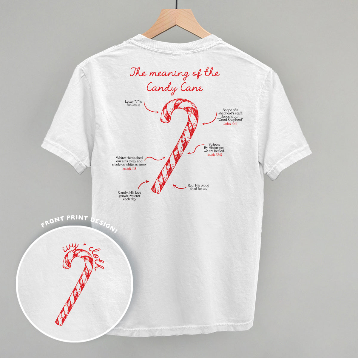 The Meaning Of The Candy Cane (Back Print) Ivy + Cloth